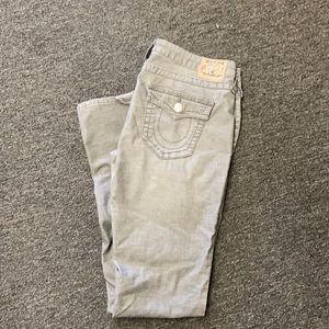 Grey true religion jeans